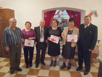 Pensionarii din Medgidia au sărbătorit în avans Ziua Îndrăgostiţilor